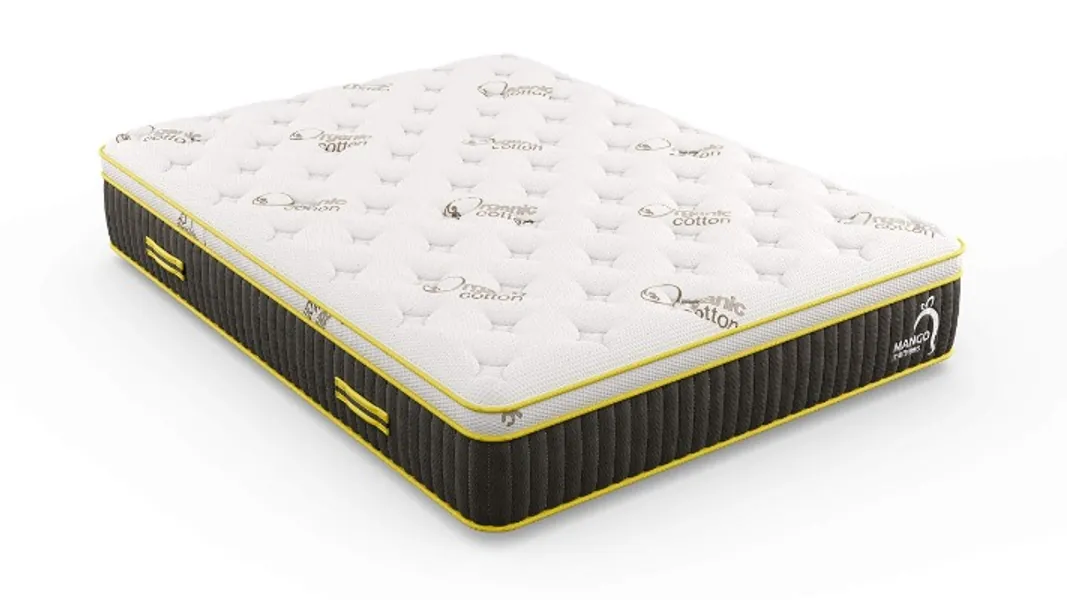 Mango Plush Full Natural Mattress /12.5” Hybrid Latex/Organic Cotton/Bed-in-a-Box/Made in USA