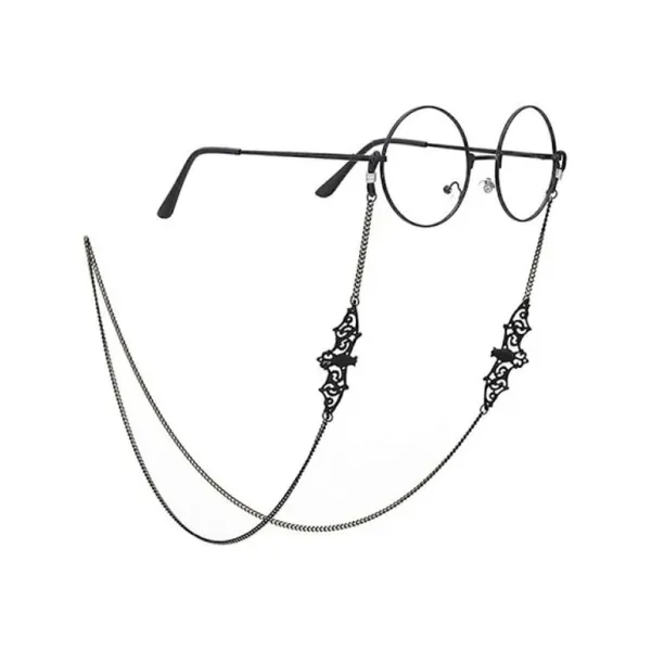 Gothic Bat Pendant Glasses Mask Chain