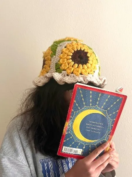 Customizable Sunflower Crochet Bucket Hat | Etsy