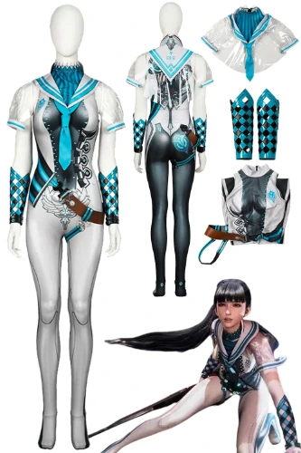 86.98US $ 43% OFF|Eve Cosplay Jumpsuit Costume Game Stellar Blade Roleplay Outfits Wrist Guard Shawl Adult Women Disguise Halloween Party Suit| |   - AliExpress