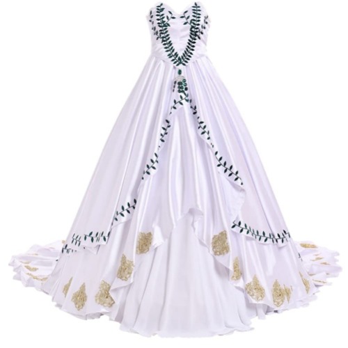 PRINCESS Garnet Til Alexandros COSPLAY costume Wedding Dress - Large Female