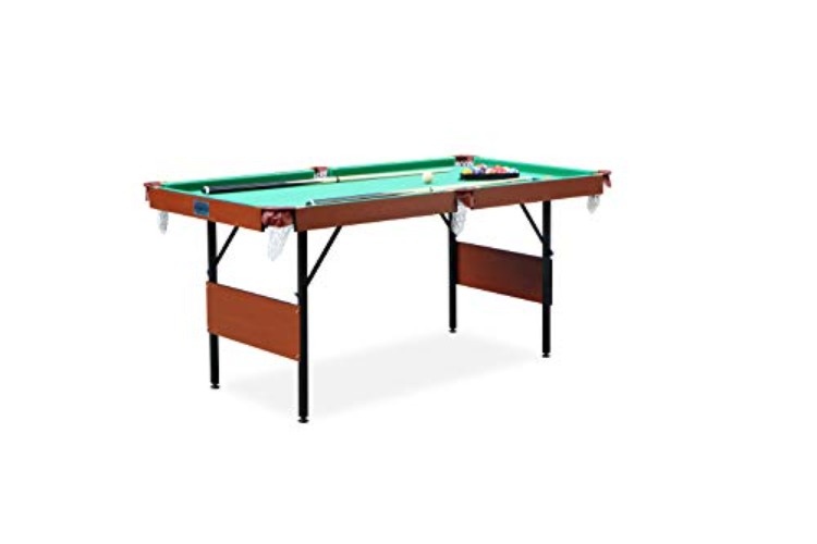 RACK Crux 55-inch Folding Billiard/Pool Table - Portable and Space-Saving Entertainment! - Mint Green Original