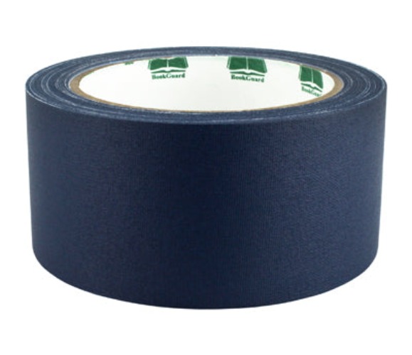 2" BookGuard™ Premium Cloth Book Binding Repair Tape: 15 yds | Navy Blue Cloth