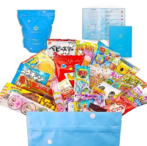Sakura Box Japanese Candy & Snacks 40 Piece Dagashi Set (Bag)