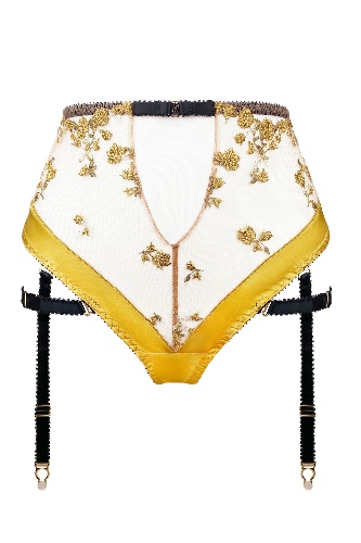 Charlotte Silk en Or High Waist Thong | 3