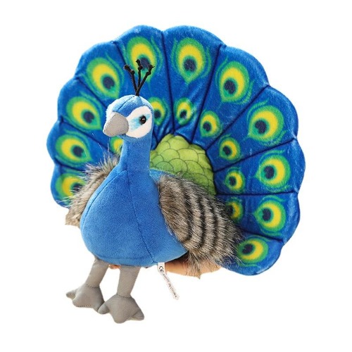 Kawaii Peacock Plush Toy Collection - Brown