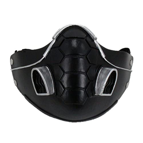 Mulrcks Resin Viper Mask Halloween Half Face Cosplay Mask