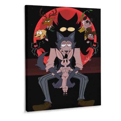 Anime Posters BEASTARS Wall Decor Art Posters Anime Poster (1) Wall Art Paintings Canvas Wall Decor Home Decor Living Room Decor Aesthetic 24x32inch(60x80cm) Frame-Style