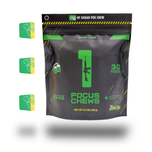 Lemon Lime Focus Chews | Nootropics, Vitamins & Immunity (30 Pieces)