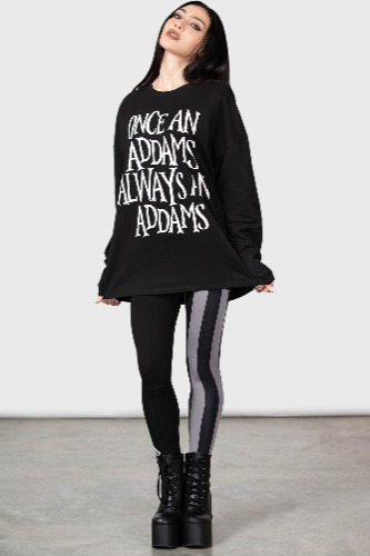 Addams Sweatshirt | XL / Black / 100% Cotton