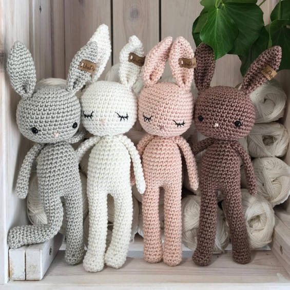 Handmade Bunny Amigurumi - Color 0 / 25cm