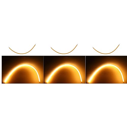 BWESOO 3 Pack Warm White Light LED Filament Lamps, 300mm Flexible Filaments