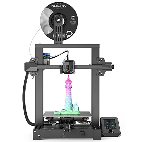 Creality Ender 3 V2 Neo 3D Printers with CR Touch Auto Leveling PC Steel Printing Platform Metal Bowden Extruder Model Preview Function 3D Printer 95% Pre-Install for Beginners 8.66*8.66*9.84 inch - Black