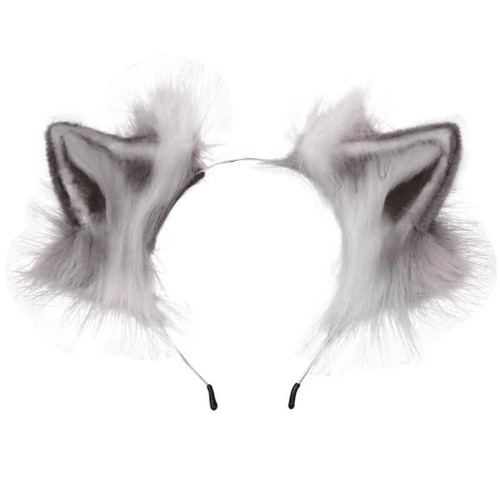 Luxurious Neko Ear Headband (10 Colors!) - Grey