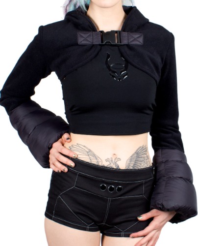 CROPPED MOON JACKET | ONE / BLACK