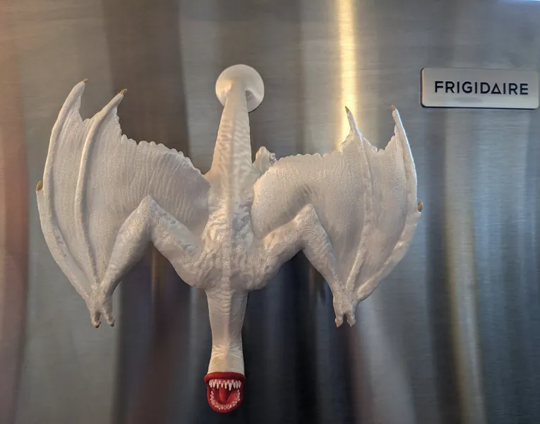 Khezu magnet Monster hunter sculpture 3D printed