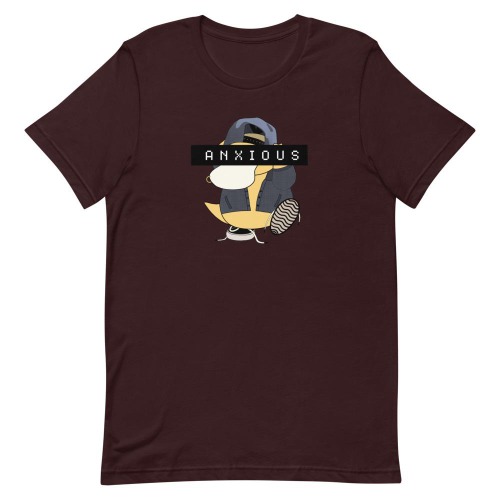 Anxious | Short-Sleeve Unisex T-Shirt | Pokemon - Oxblood Black / L