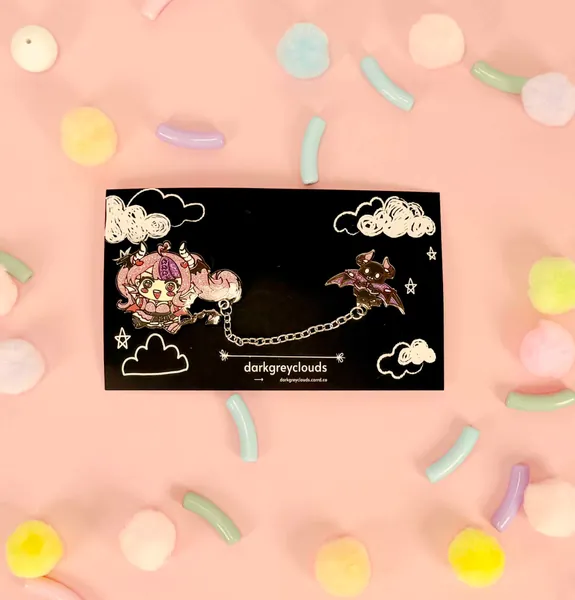 Ironmouse Vtuber Enamel Pin