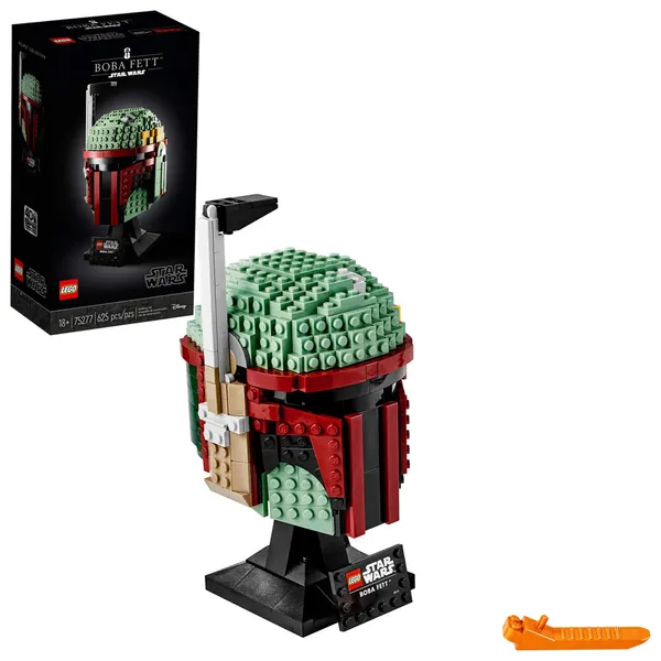 LEGO Star Wars Boba Fett Helmet 75277 Building Kit, Cool, Collectible Star Wars Character Building Set (625 Pieces), Multicolor -