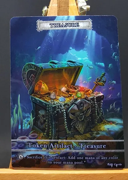1x Treasure #1 *FOIL LAMINATED* Custom Altered Token