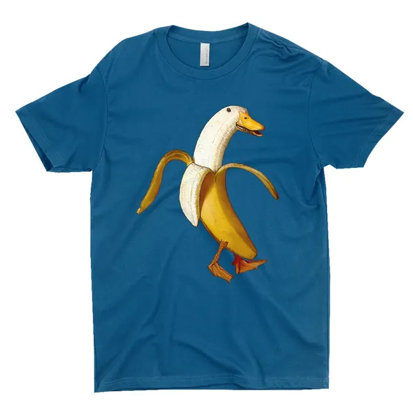 Banana Duck. Because It's Funny.. Next Level T-Shirt Kids Apparel Unique Gift Funny Anthropomorphic Animal Shirt Weird Stuff Hipster Clothes