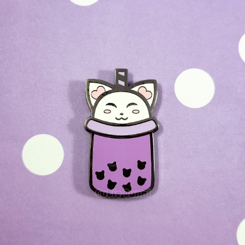 Kitty Boba Enamel Pin