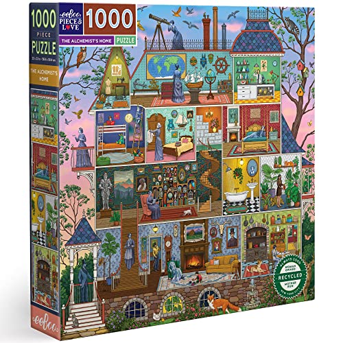 eeBoo Piece and Love The Alchemist's Home 1000 Piece Square Adult Jigsaw Puzzle/Ages 14+ (PZTAST)