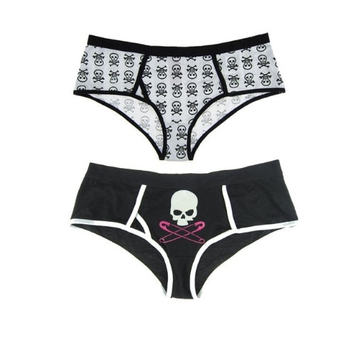 Set of 2 Skull panties - Skulls / XXL / 2pcs