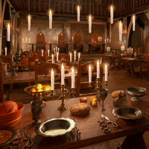 Whimsical Floating Halloween Party Candles