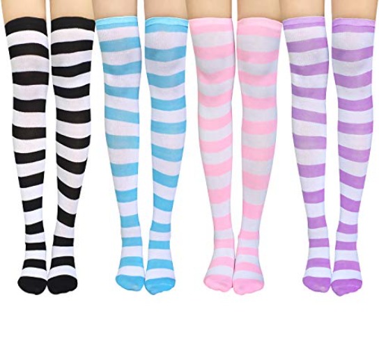 Chalier Apparel Womens Thigh High Socks 