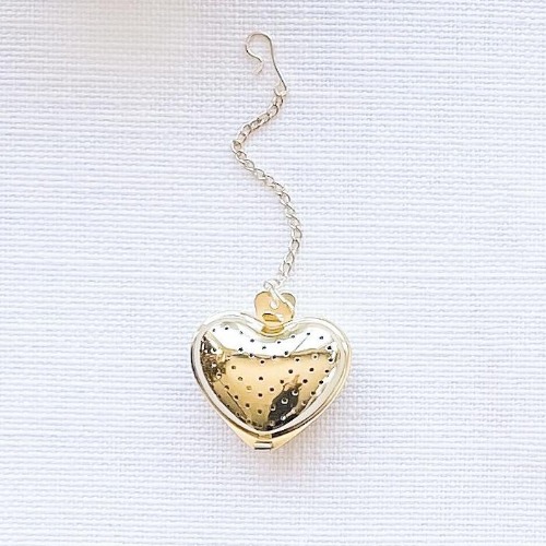 Gold Tea Infuser - Heart