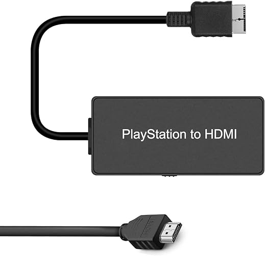 Azduou PS2 to HDMI Converter HDMI Cable for PlayStation 2/ PlayStation 3 Console. Connecting PS2/ PS3 to HDTV with True Ypbpr HD Signal Output (100% Improve Video Quality) - PS2 HDMI Converter