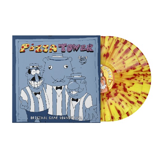 Pizza Tower (Original Game Soundtrack) - Mr. Sauceman, ClascyJitto, & Post Elvis (2xLP Vinyl Record) - Pizza Splatter