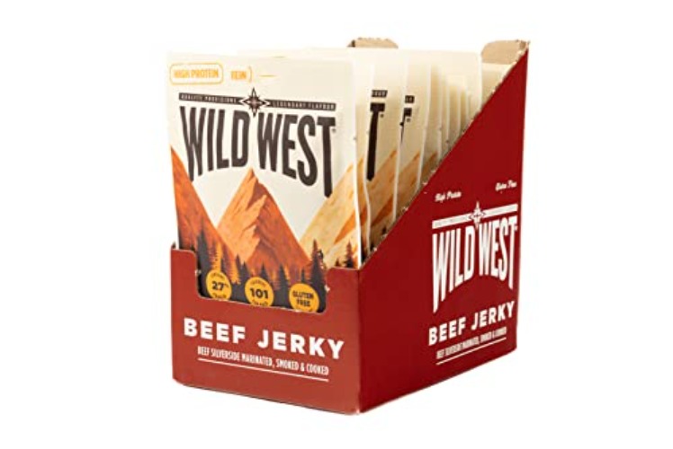 Wild West Honey BBQ Beef Jerky, 35 g, Pack of 12 - Honey BBQ - 35 g (Pack of 12)