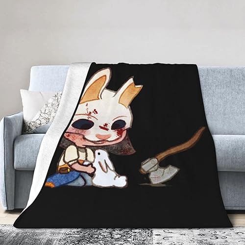 Dead by Daylight Fleece Throw Blanket for Couch Sofa Travelling Camping for Kids Adults 60"X50" - Black - 60"x50"