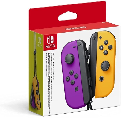Joy-Con Pair Purple/Orange (Nintendo Switch) - Neon Purple/Neon Orange Pair