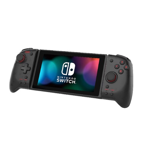 Hori Nintendo Switch Split Pad Pro (Black) Ergonomic Controller for Handheld Mode - Officially Licensed By Nintendo - Translucent Black