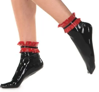 Latex Dulcie Frill Socks