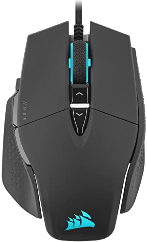 CORSAIR M65 RGB ULTRA Wired Tunable FPS Gaming Mouse – 26,000 DPI – Optical Switches – Weight System – AXON Hyper-Processing Technology – iCUE Compatible – PC, Mac, PS5, PS4, Xbox – Black - M65 RGB ULTRA - Black