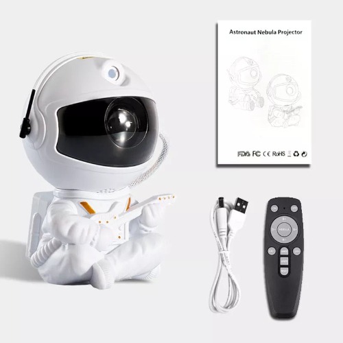 Astronaut LED Space Galaxy Projector Light - Play Guitar White