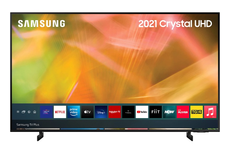 Samsung AU8000 43 Inch Smart TV (2021) - Crystal 4K AirSlim Smart TV with HDR10+, Built in Alexa, Dynamic Crystal Colour, Adaptive Sound, Motion Xcelerator, Samsung Q-Symphony Audio - UE43AU8000KXXU