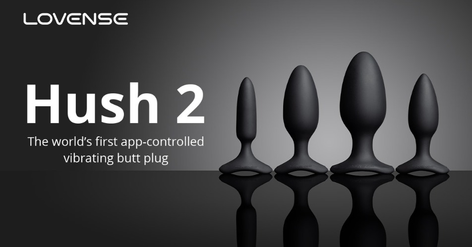 Lovense® Hush 2: App remote control vibrating butt plug for men/women!