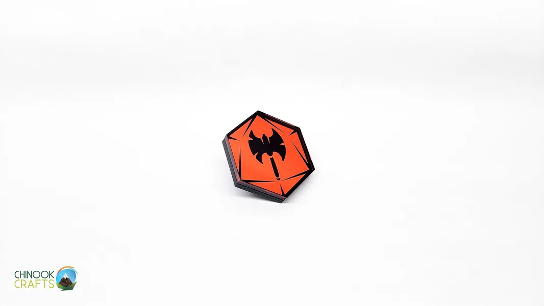 D&D Class Pins - Barbarian (Choose your Color)