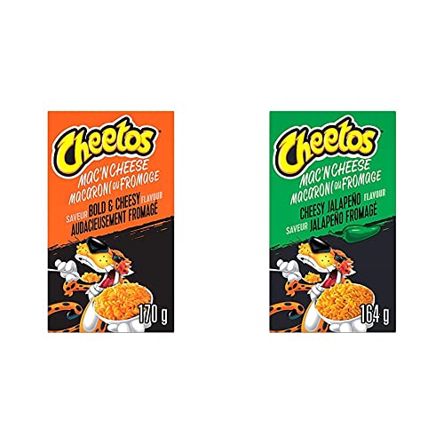 Cheetos Mac’N Cheese Bold and Cheesy 170g with Cheesy Jalapeño 164g Single packs