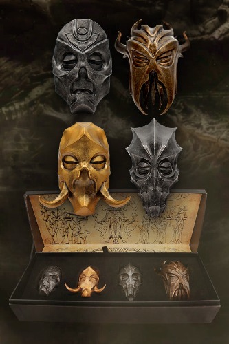 The Elder Scrolls V Skyrim Set of 4 Dragon Priest Masks | Default Title