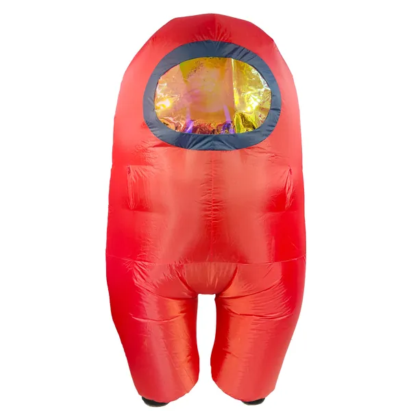 Among Us Official Toikido Yume Inflatable Cosplay Costume Crewmate - Adult One Size Fit All - Red,19471