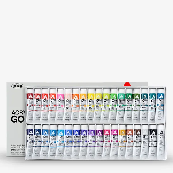 Holbein : Acryla Gouache : 20ml : Set of 36