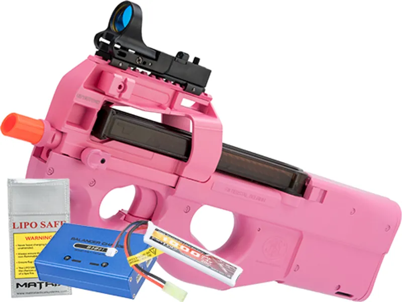 Pink Airsoft P90 + Battery/Charger