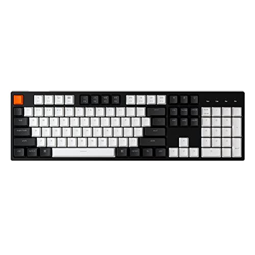 Keychron C2 Full Size Wired Mechanical Keyboard for Mac, Hot-swappable, Gateron G Pro Brown Switch, RGB Backlight, 104 Keys ABS keycaps Gaming Keyboard for Windows, USB-C Type-C Braid Cable - Hot-swap Gateron G Pro Brown Switch