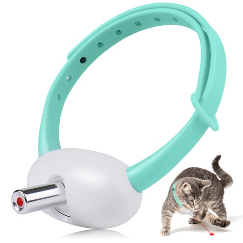 AIERSA Automatic Cat Toys with LED Light,Upgraded Lengthened Light Head, Interactive Cat Toys for Indoor Cats,Wearable Electronic Collar for Kitten,Rechargeable Amusing Cat Gifts for Cat Lovers